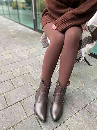 Edan Instruments Черевики жіночі демісезонні з натуральної шкіри, на підборах утеплені р. 36-40 Коломия