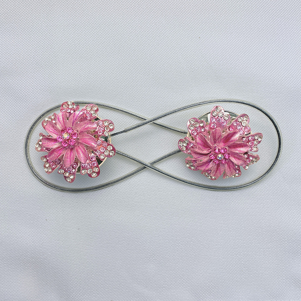 Магніти для штор та гардин "Flowers" набір 2 шт Рожевий (81-213) Київ - фото 5