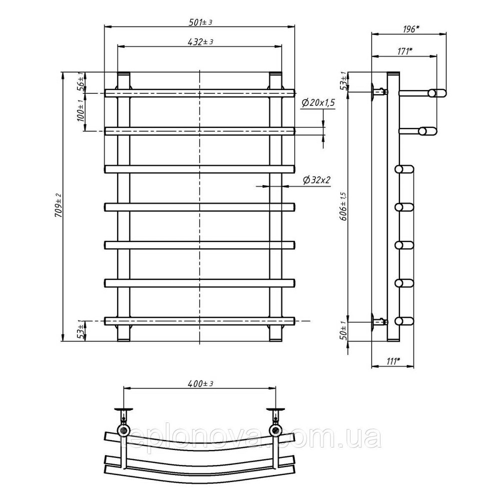 Сушарка для рушників Преміум 500х700х400 Чернівці - фото 3