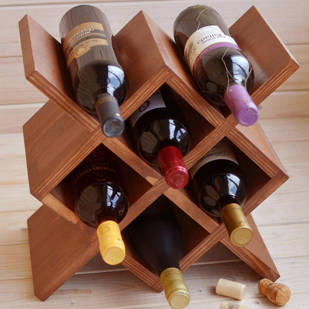 Настільна винна полиця "Вестон" шафран Миколаїв - фото 1