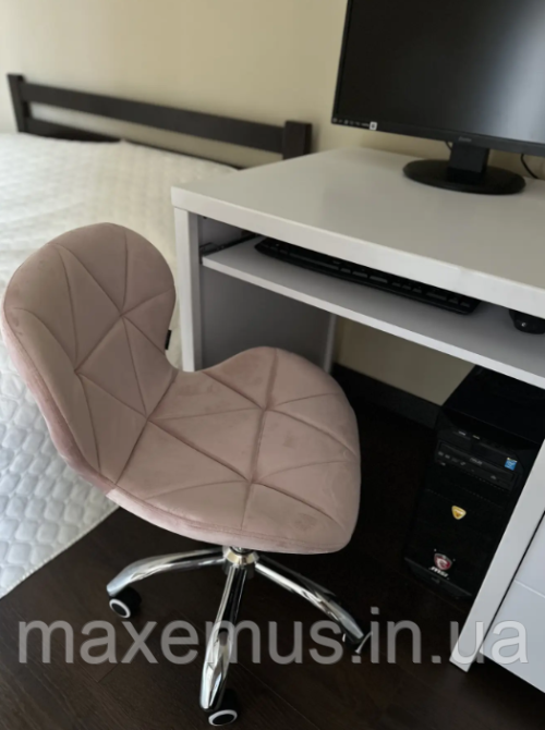 Офисное кресло для работы за компьютером B-531 ортопедическое кресло для дома и офиса велюр розовый Мостиска - изображение 10