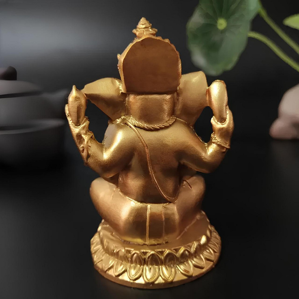 Статуэтка Ганеша RESTEQ — фигурка для интерьера Ganesha 4x4x7 см, декоративный элемент для дома и офиса, символ удачи и Киев - изображение 6