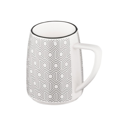 Чашка Ardesto Lamberto, 360мл, порцеляна, біло-сірий (AR3051) Винница - изображение 4