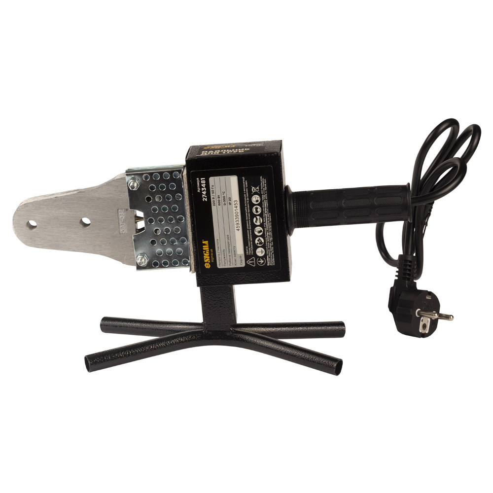 Sigma Паяльник для пластиковых труб 600Вт 20-32мм металлический кейс SIGMA (2743481) Коломыя - изображение 3