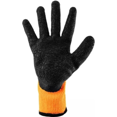 Защитные перчатки Neo Tools латексное покрытие, полиэстер, р.8, оранжево черные (97-612-8) Винница - изображение 3