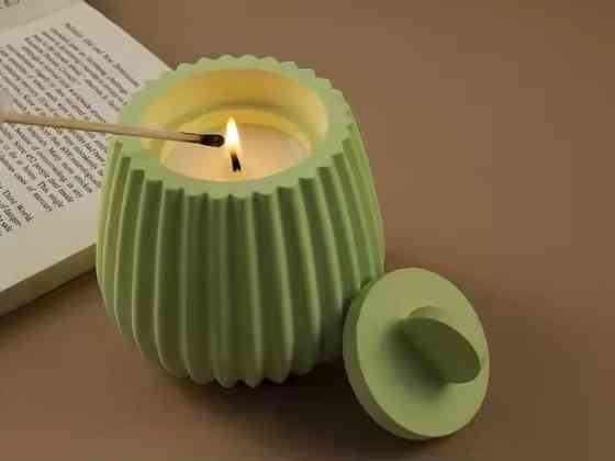 Силиконовая форма для подсвечника из смолы,глины,воска 97 х 86 мм 