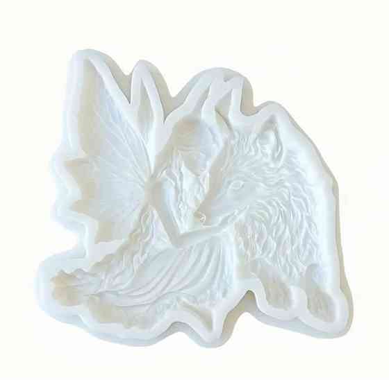 Силиконовая форма Волк 10 на 9 см серый Киев