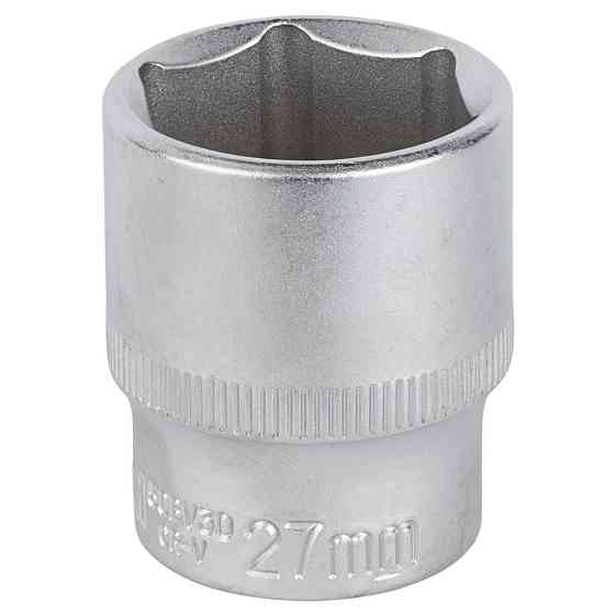 Насадка шестигранна коротка 1/2" 27 мм CrV mid SIGMA (6071271) Київ