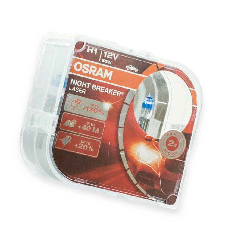 Автолампа H1 12V 55 W Night Breaker Lazer 130% (2шт) PRC Мукачево - фото 1