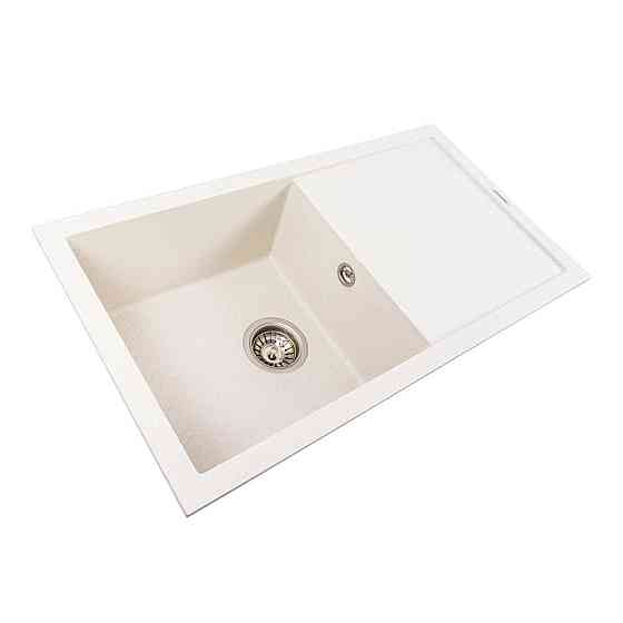 VALESO Гранітна мийка для кухні VALESO SOLID 7843 матова Біла в крапку Киев