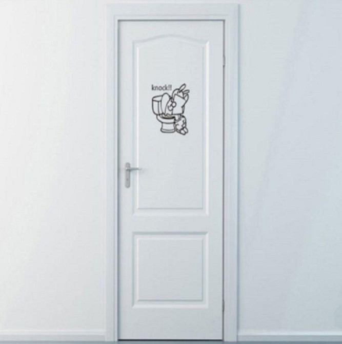 Наклейка в туалетну кімнату Київ - фото 3