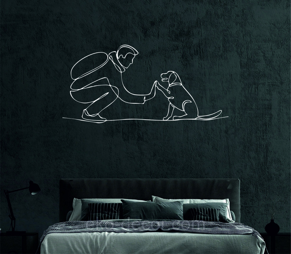 Декоративное настенное Панно «Домашний питомец» Декор на стену 110*52 см, Белый Киев - изображение 5