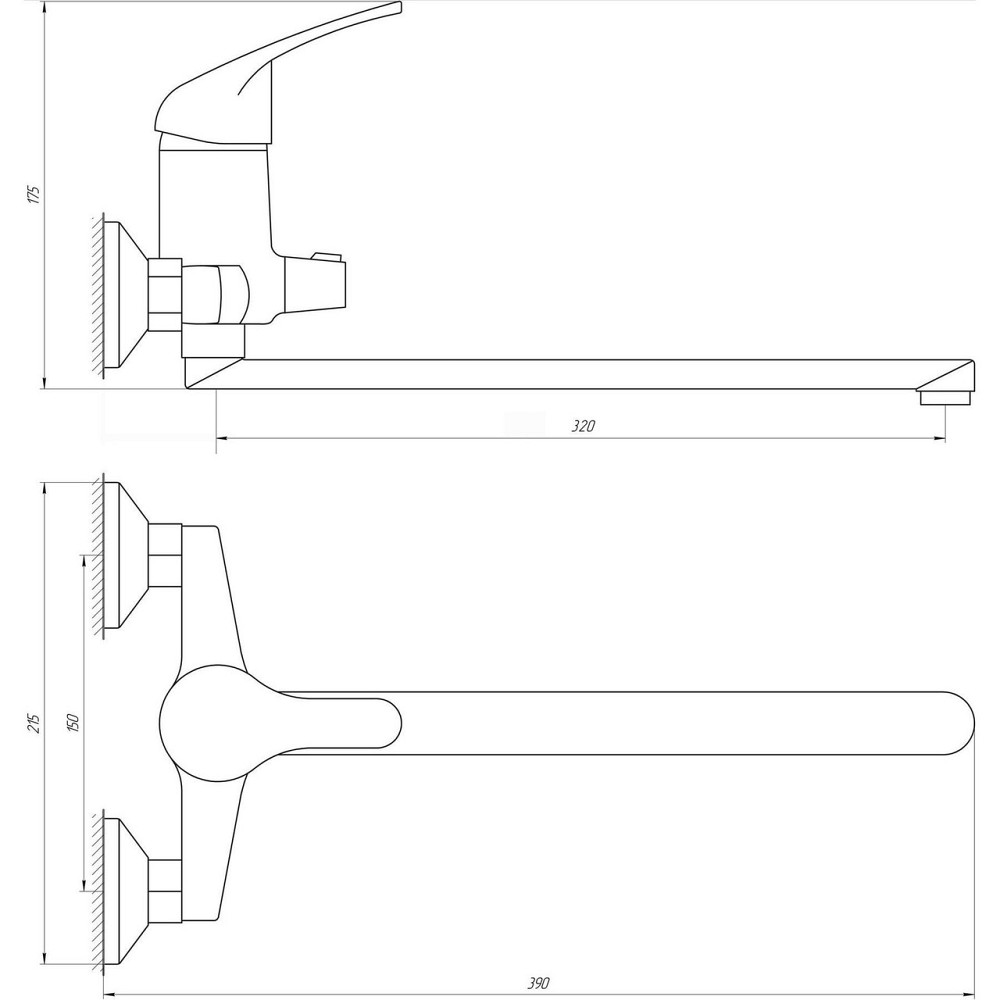 Змішувач для ванни Globus Lux Solly GLSO-0208 Київ - фото 7