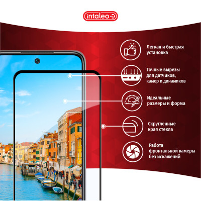 Скло захисне Intaleo Full Glue Xiaomi Redmi 10 Black (1283126517389) Вінниця - фото 2