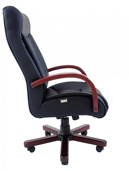 Офисное Кресло Руководителя Richman Magistr Кожа Lux Wood М1 Tilt Черный Киев - изображение 3