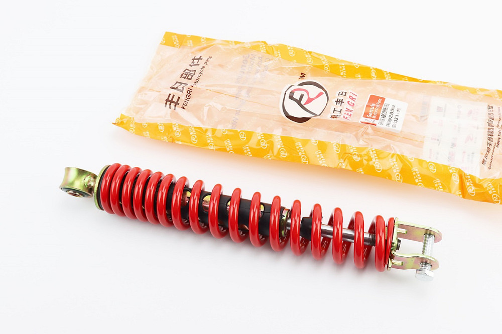Амортизатор задній GY6/Honda - 285мм*d43мм (втулка 10мм / вилка 8мм), червоний, від 3шт -5% Киев - изображение 1
