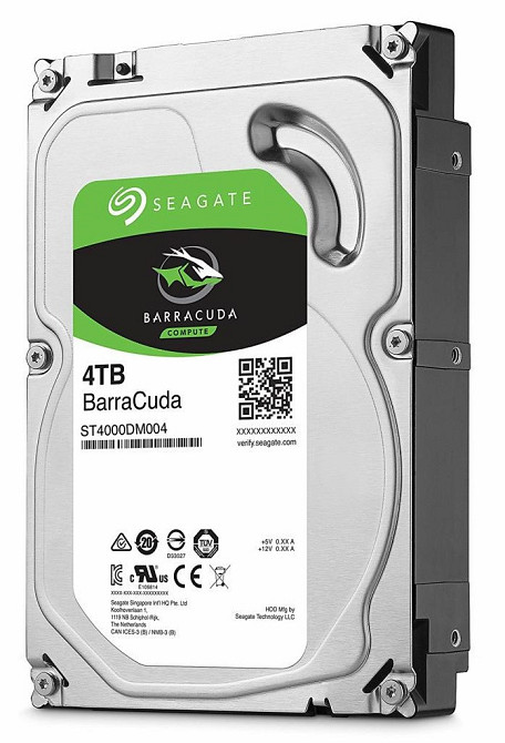 Накопичувач HDD SATA 4.0 TB Seagate BarraCuda 5400 rpm 256MB (ST4000DM004) 3.5