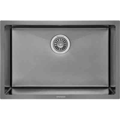 Мойка кухонная GRANADO Under top L STEEL S201 black (GS09201B) Винница