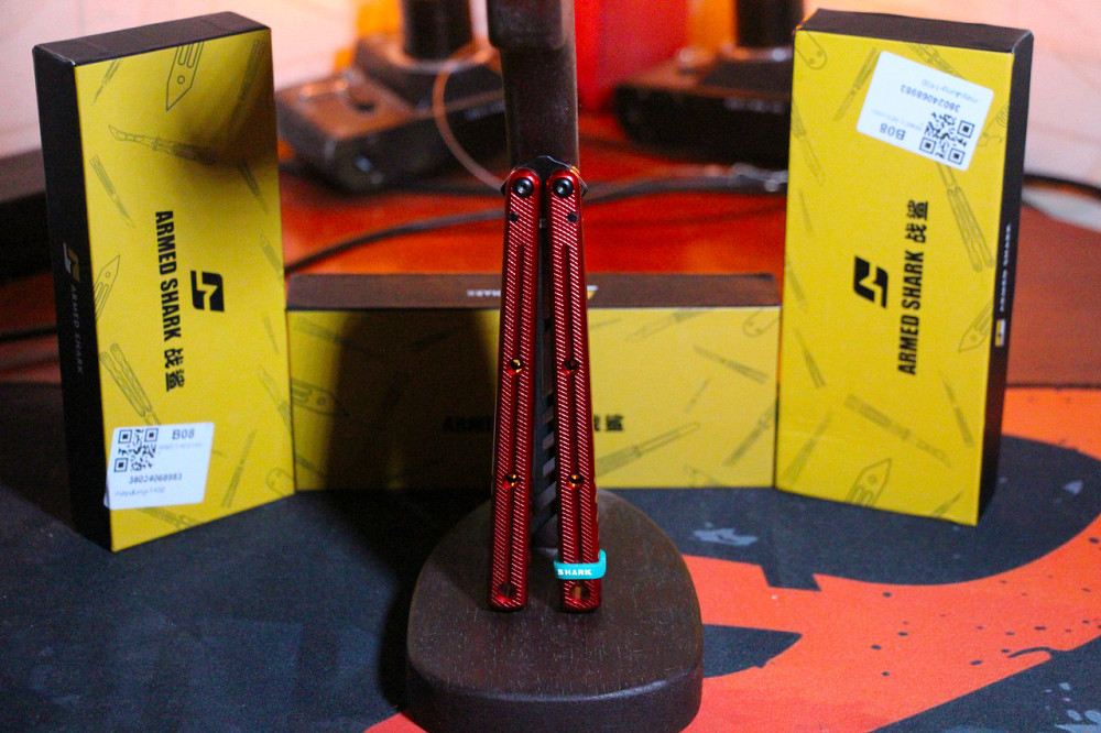 Тренувальний ніж метелик балісонг Kraken v3 від Armed Shark Новий Київ - фото 2