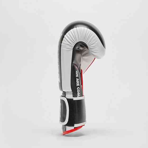 Боксерские перчатки Leone GN333 LOGO WACS Black 16 унций (каппу в комплекте) Киев