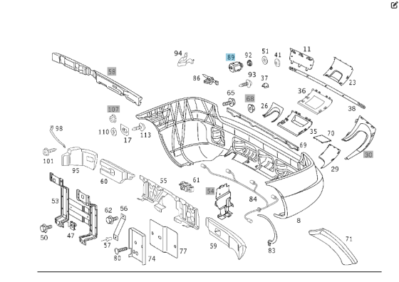 Mercedes-Benz  A0045428718 Парктронік - датчик паркування CLS C219 E-class W211 ML W164 R-class short W251 C-class W203 CLK Coupe C209 SLK R171 SL R23 Одеса