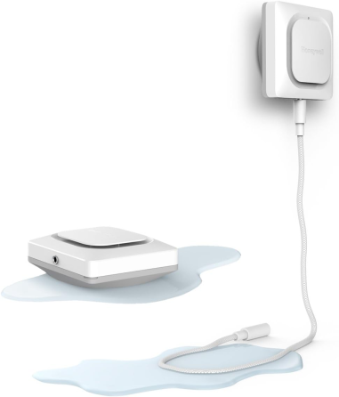 Розумний Wi-Fi датчик витоку води та замерзання Resideo (Honeywell) W1 White з сенсорним кабелем 1.2м та сиреною 100 дБ Київ