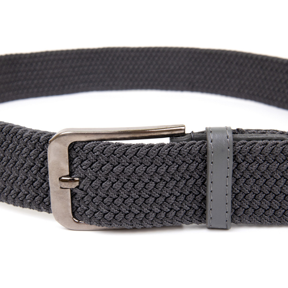 Текстильный ремень мужской классика Vintage 20518 Серый Киев - изображение 7