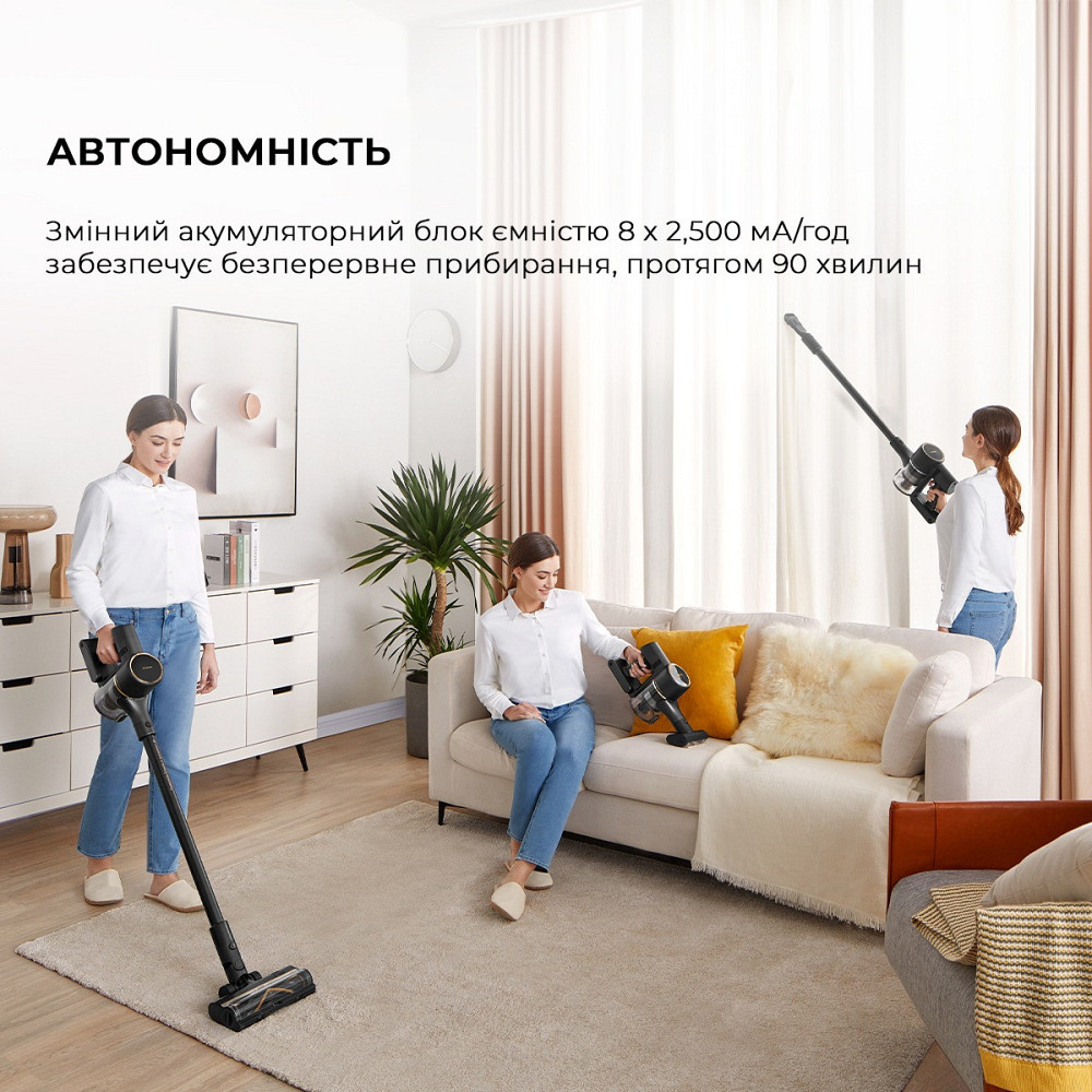 Акумуляторний пилосос Dreame R10 Pro Aqua (VZV15A) ( Сірий ) Харьков - изображение 4