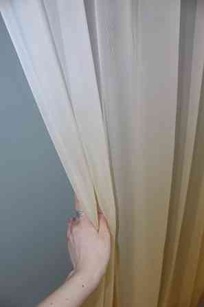 Тюль розтяжка "Омбре" із шифону колір золотистий з білим 753т Київ