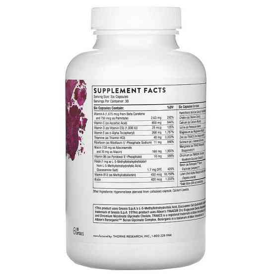 Мультивітаміни для жінок 50+ Thorne Women’s Multi 50+ 180 капс Київ