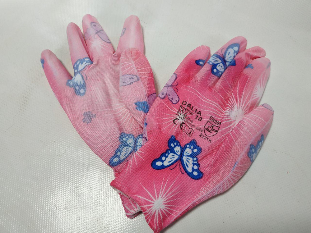 Рукавички робочі DALIA 2121X жіночі рожеві квітка Вінниця - фото 1