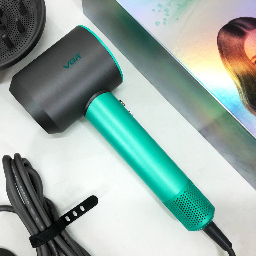 Фен для укладання волосся універсальний VGR, Фен для укладання зачіски з режимом іонізації ZH-44 Львів - фото 19