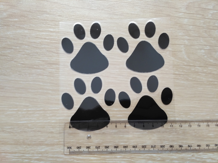 Наклейка на авто Следы Черные Киев - изображение 2