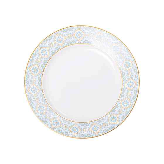 Фарфоровий десертний тарілка 19 см з орнаментом Київ