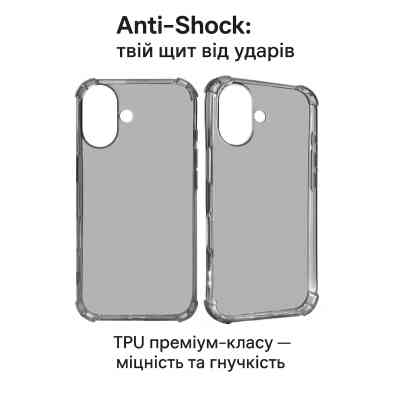 Чохол до мобільного телефона BeCover Anti-Shock Apple iPhone 17 Grey (713794) Вінниця