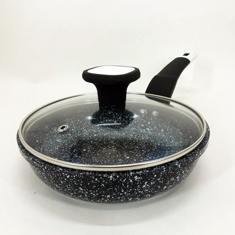 Алюминиевая кастрюля сковорода UNIQUE, Стальная воздушная сковорода для жарки без масла QM-35 Львов - изображение 6