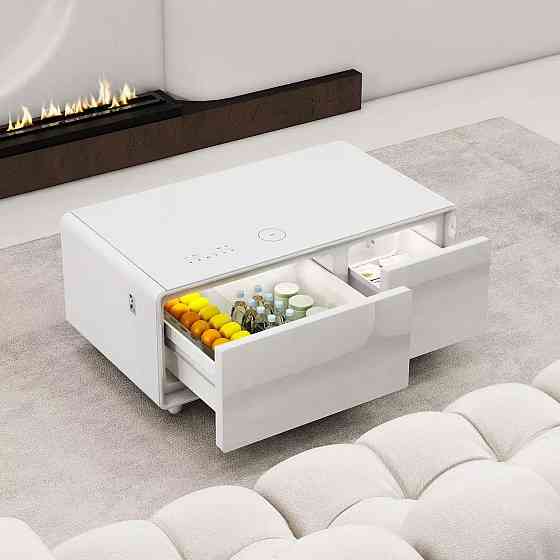 Розумний журнальний стіл з холодильником Primst TB90 (Білий, 93 літри) Київ