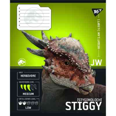Зошит Yes JURASSIC WORLD Strength and Power А5 48 аркушів клітинка (767672) Вінниця