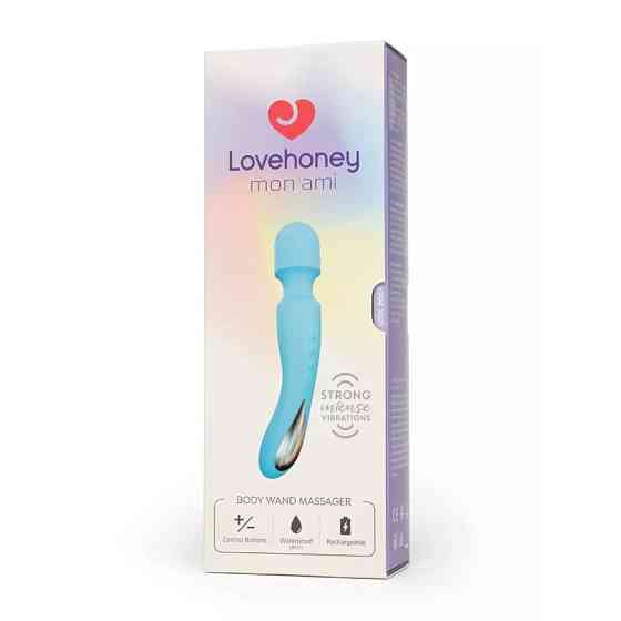 Вибратор-микрофон Lovehoney Mon Ami body для тела, голубой Sex Aura Киев