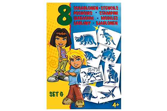 Трафарети MALINOS динозаври 8 шт (Набір G) Киев