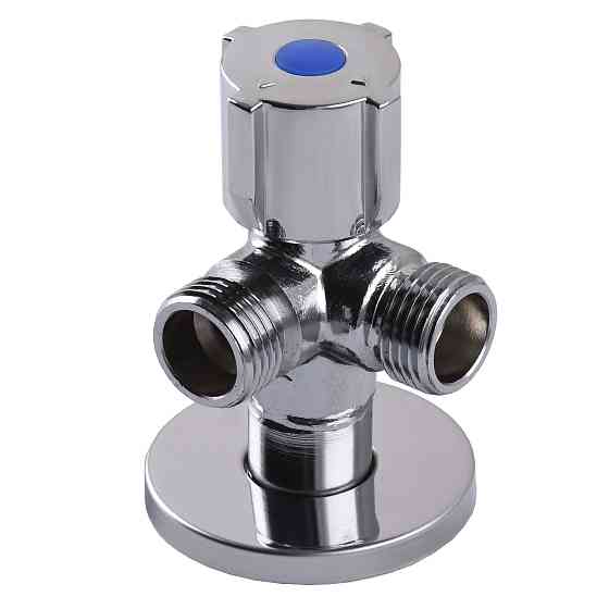 Кран кульовий кутовий подвійний SELBA 1/2″х 1/2″х1/2″ DOUBLE (SL1588) Тернопіль