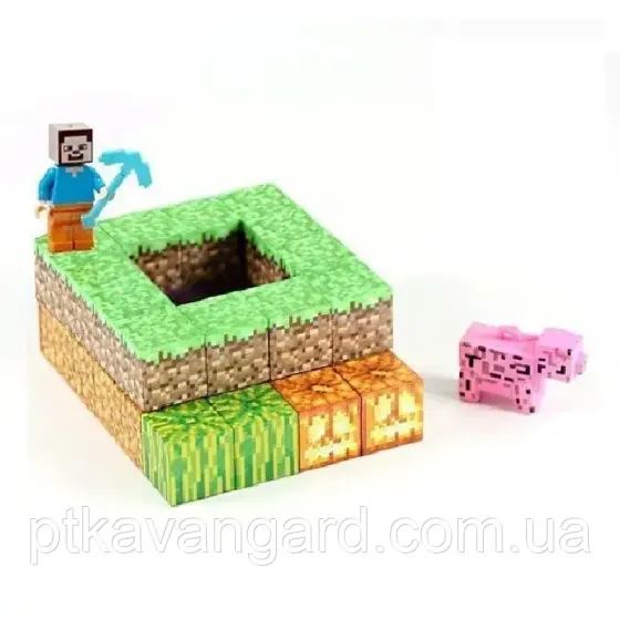 Конструктор магнитный майнкрафт 35 магнитных блока яма Dream World LZCK 048 Хмельницкий
