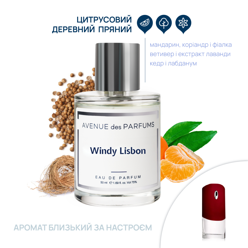 Парфюмерная вода Windy Lisbon Avenue des Parfums 50 мл Киев - изображение 4