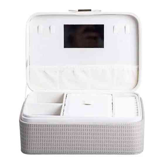 Yiwu Скринька для прикрас із еко шкіри 24.5×17×10 органайзер для ювелірних виробів HP-5-38 Коломыя