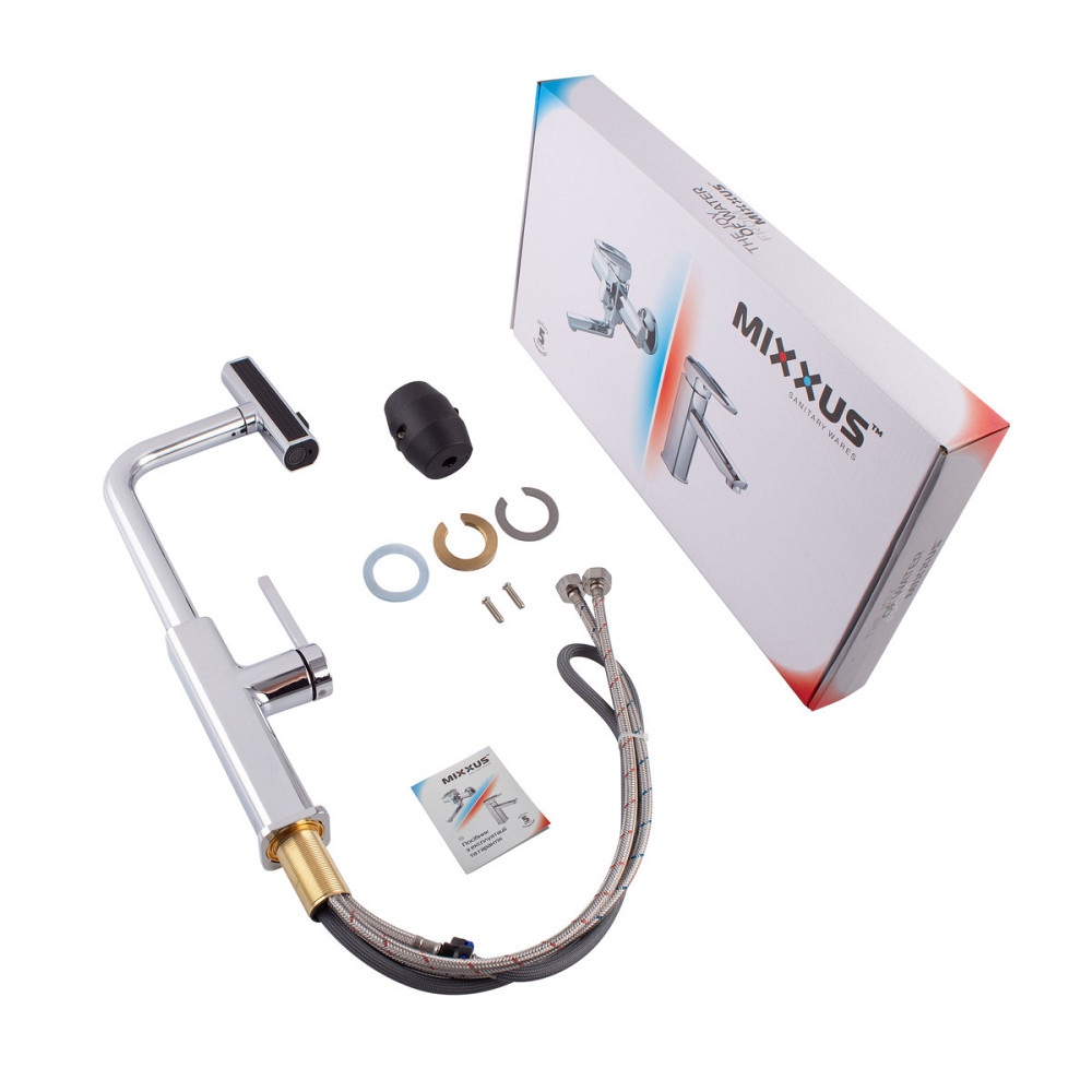 Кухонний змішувач з висувним виливом Mixxus Premium HAMMER 014 MI6953 Харків - фото 2