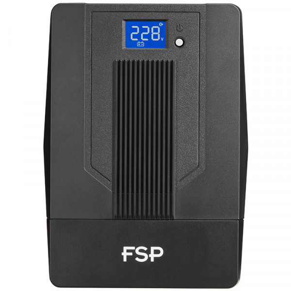 ДБЖ FSP IFP1500, 1500ВА/900Вт, Schuko*2+IEC C13*2+USB+USB Cable, LCD, AVR, Black (PPF9003100) Київ - фото 1