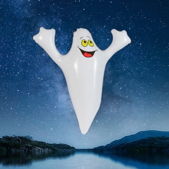 Повітряна куля Привид декор на Хелловін білий Київ