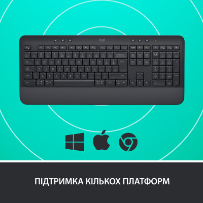 Клавіатура Logitech Signature K650 USB/Bluetooth UA Graphite (920-010945) Вінниця - фото 6