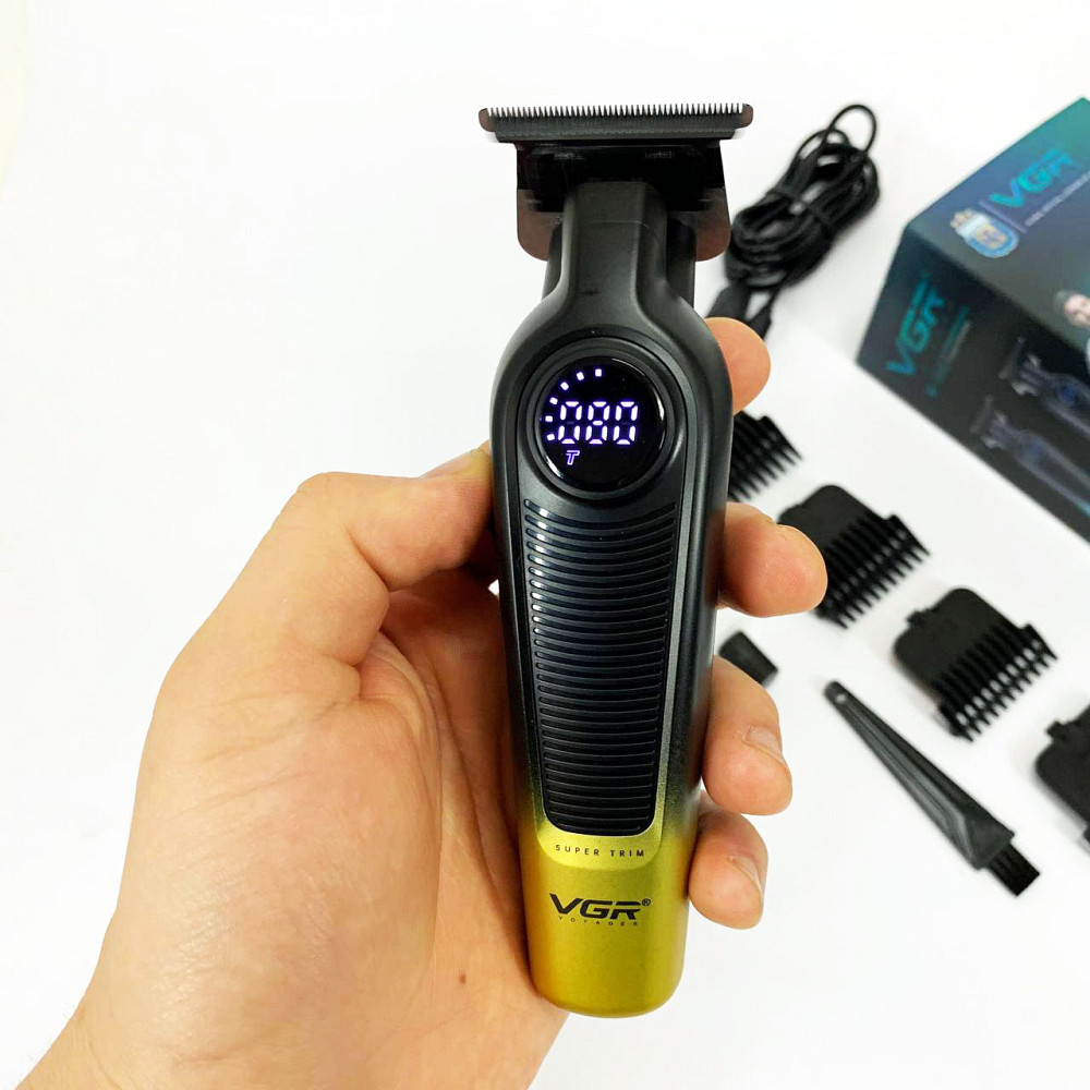 Водонепроникний тример для стрижки VGR V-996, Професійна акумуляторна машинка Акумулятор PB-45 Львів - фото 5