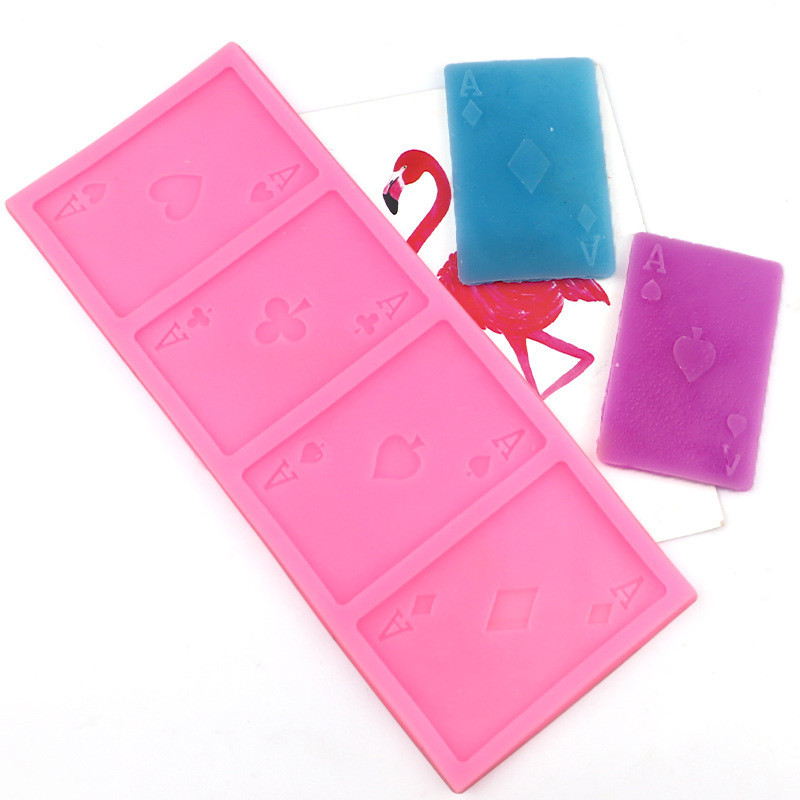 Молд силиконовый Карты 84 на 214 мм розовый Киев - изображение 5